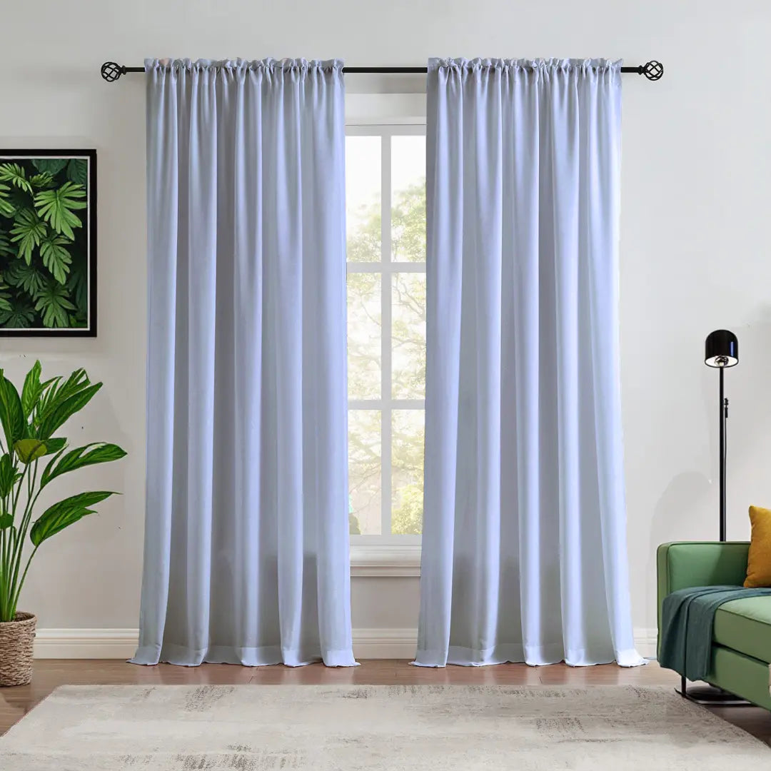 Custom NanoBamboo Linen 100%  Blocakout Shades