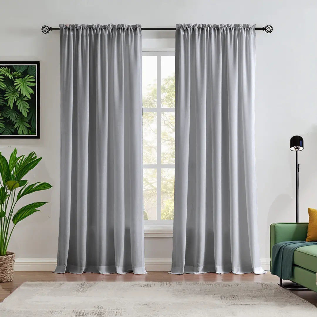 Custom NanoBamboo Linen 100%  Blocakout Shades
