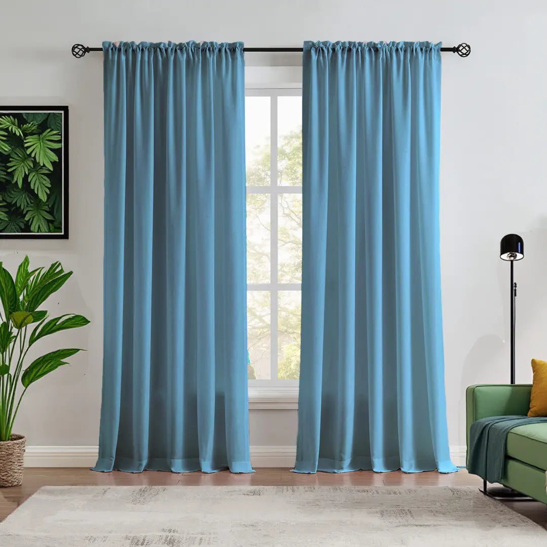 Custom NanoBamboo Linen 100%  Blocakout Shades