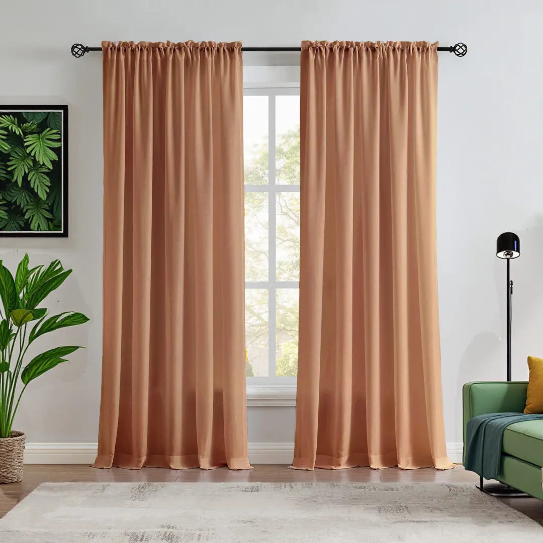 Custom NanoBamboo Linen 100%  Blocakout Shades