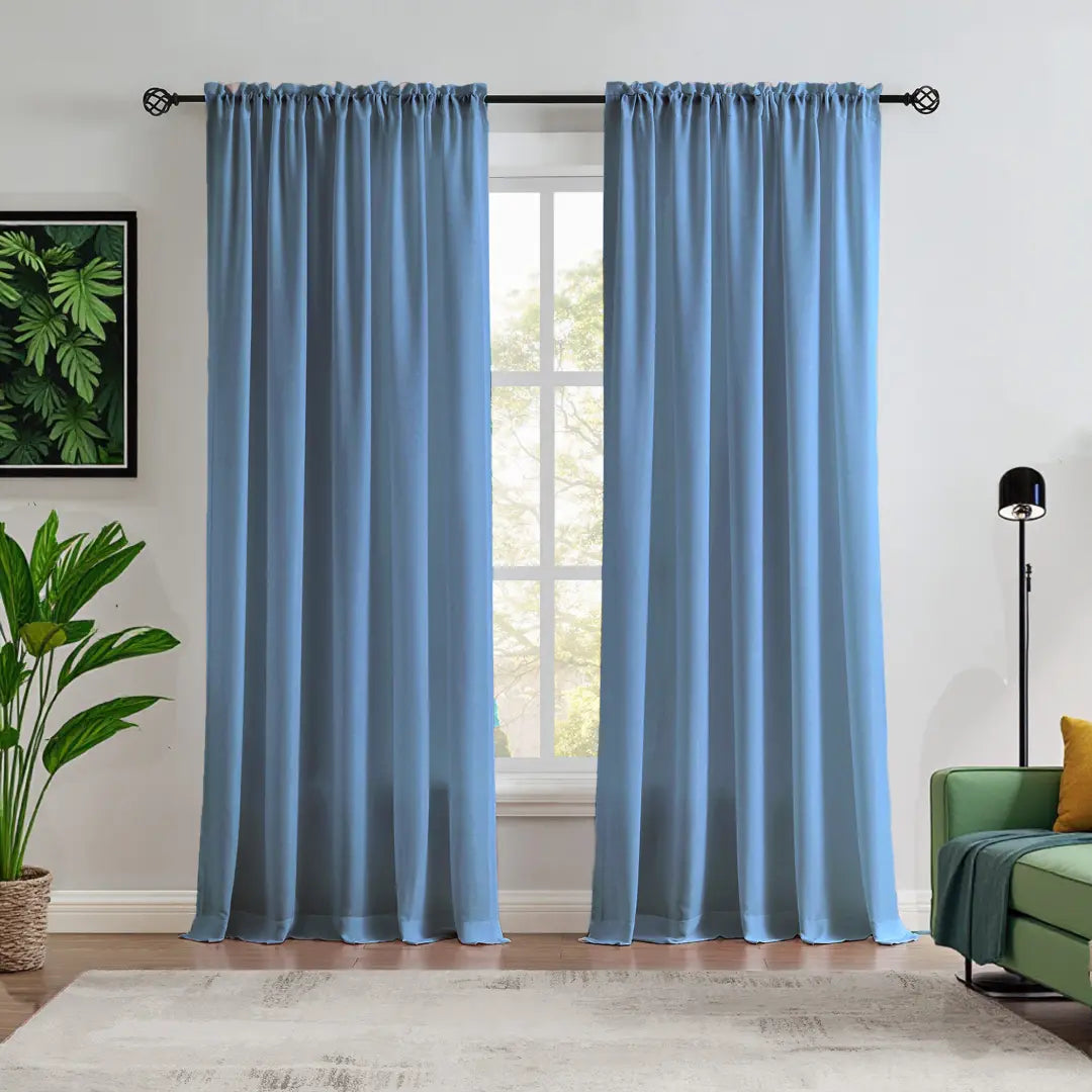 Custom NanoBamboo Linen 100%  Blocakout Shades