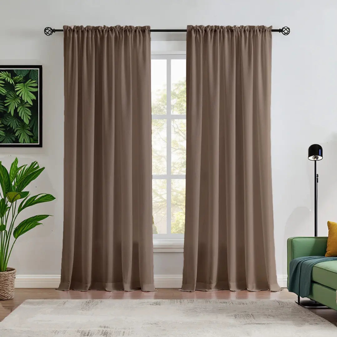 Custom NanoBamboo Linen 100%  Blocakout Shades