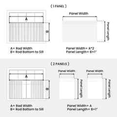 Cotton Linen Semi Sheer Blackout Curtains
