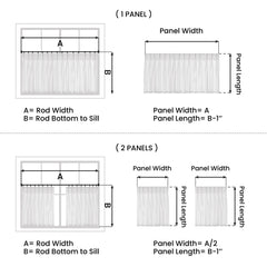 Cotton Linen Semi Sheer Blackout Curtains