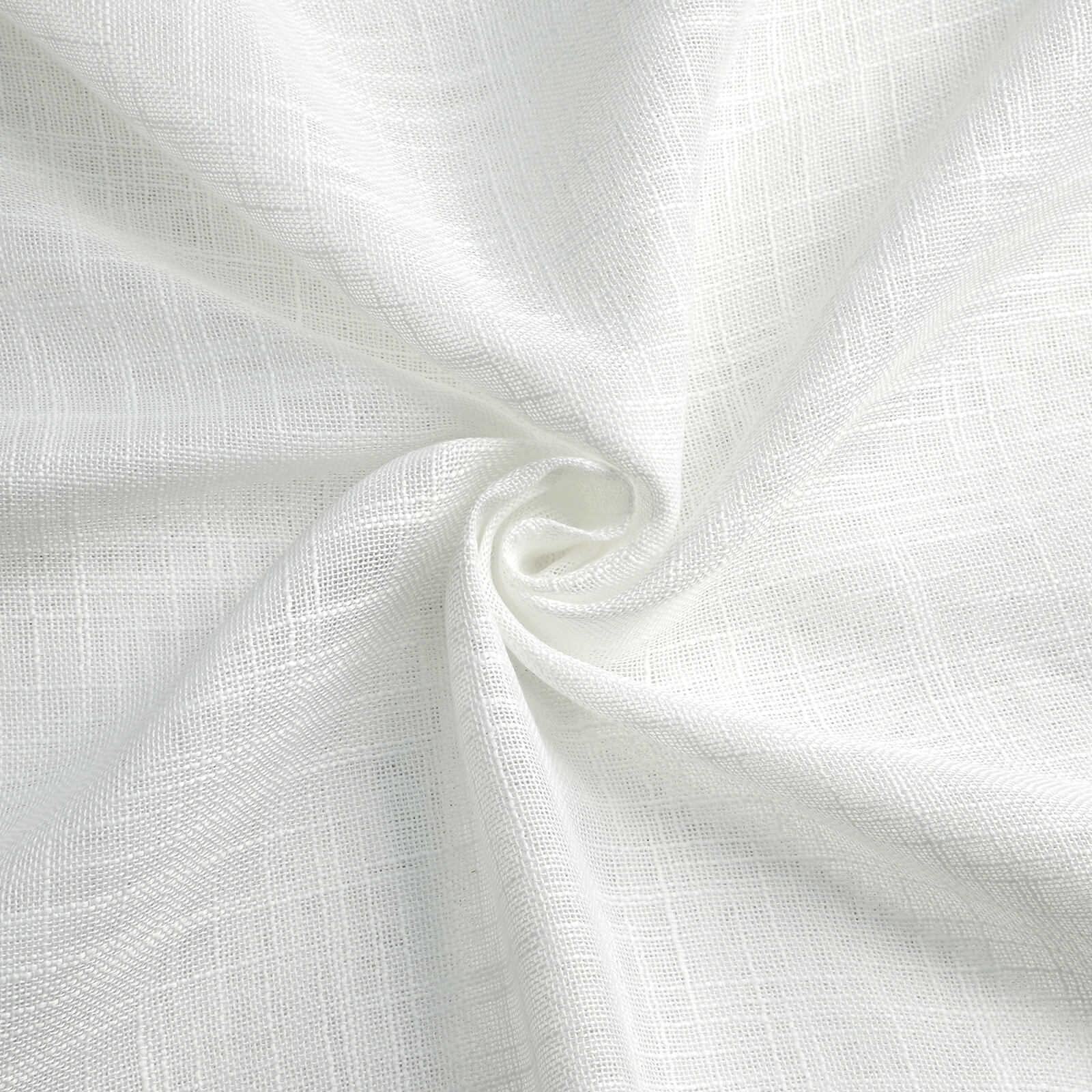 Custom Linen Semi-Sheer Tulle curtains | Embossed White Pleated Drapes for Spring Decor