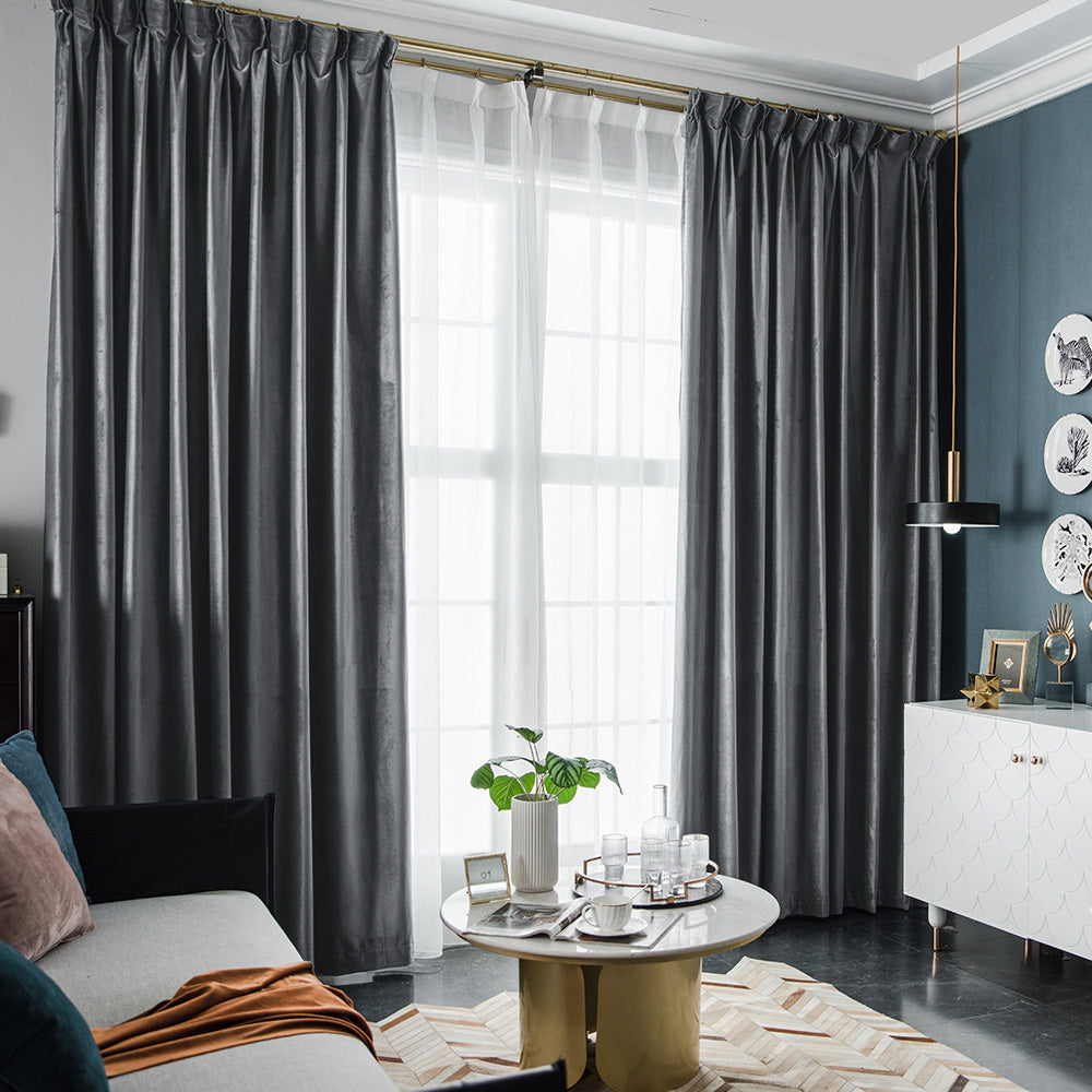 Custom Modern Velvet Curtains – Luxe Light Blocking & Elegant Home Décor