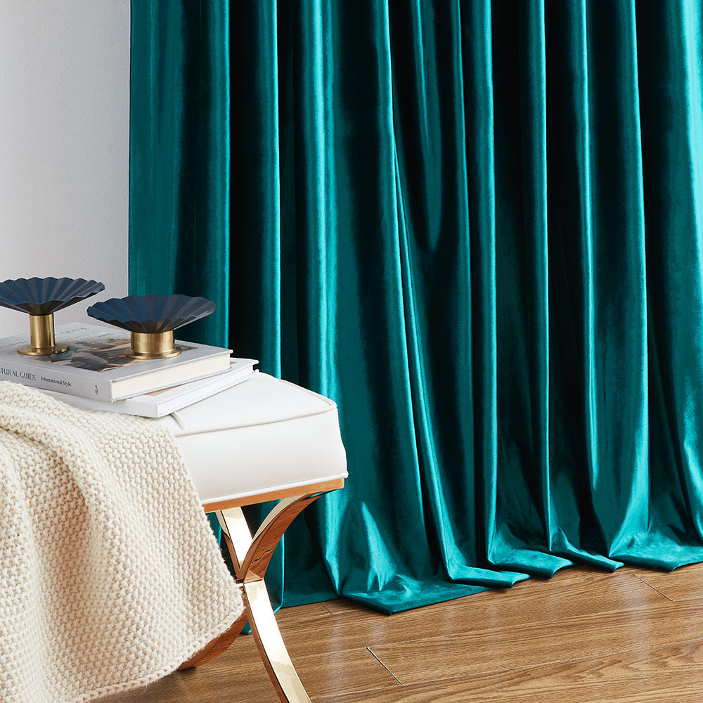 Custom Crystal Velvet Curtains | Luxury Thermal Insulated Drapes