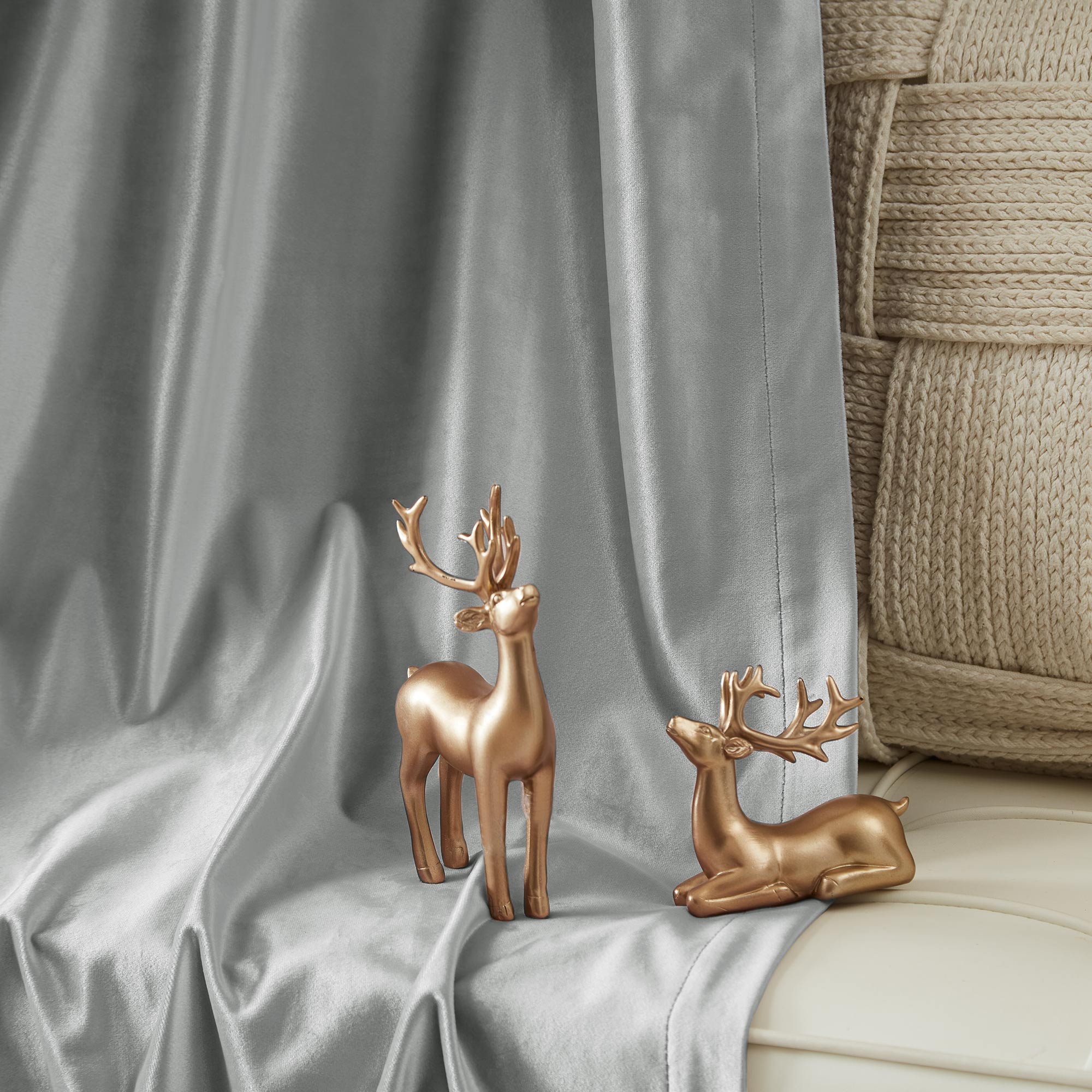 Custom Crystal Velvet Curtains | Luxury Thermal Insulated Drapes