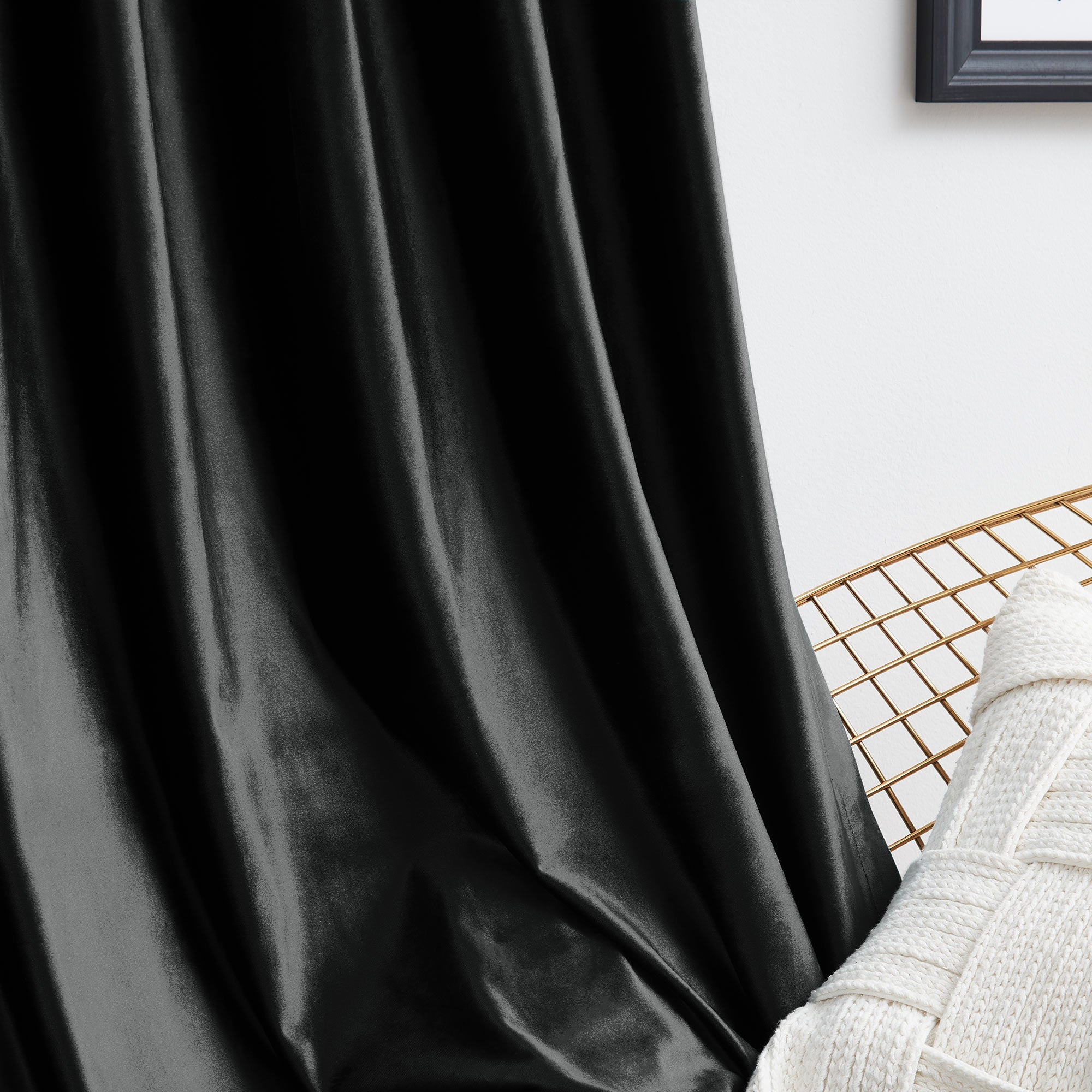 Custom Crystal Velvet Curtains | Luxury Thermal Insulated Drapes