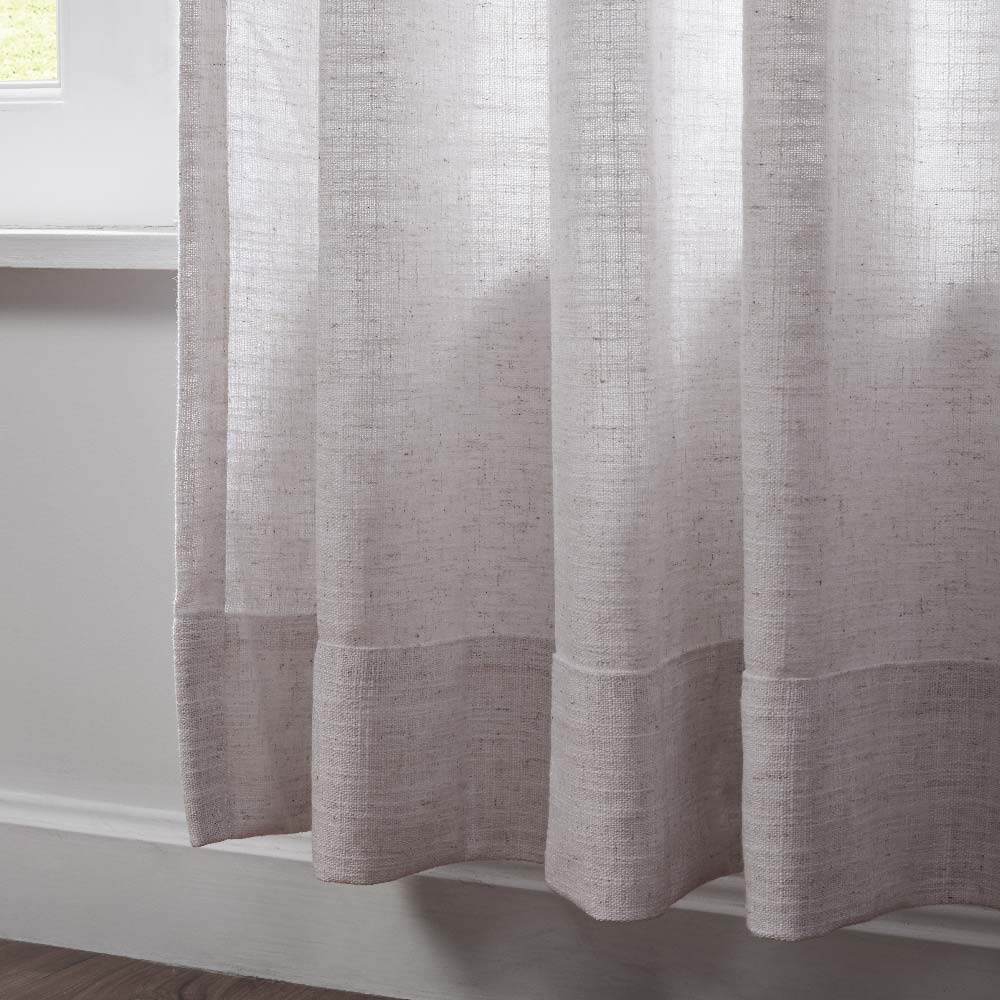 Custom Linen-Blend Blackout Grommet Curtains | 25 Colors & Thermal Lining
